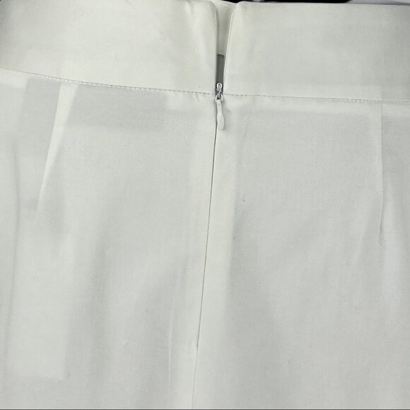 Chelsea & Theodore Women's NWT White High Waisted Career Pencil Skirt 6/W30 - Picture 6 of 10